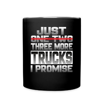 Juste un camion de plus, je promets un camion de chauffeur de camion - Mug uni - noir - Devant