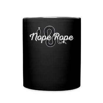 Funny Snake Lover Nope Corde Graphique pour Re - Mug uni - noir - Devant