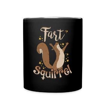Drôle de Skunk Pet Écureuil Conception Graphique - Mug uni - noir - Devant