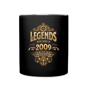 2009 Legend Birthday 2009 Year of birth - Full Colour Mug - black - Front