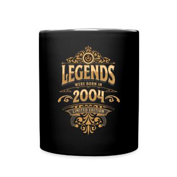 2004 Legende Geburtstag 2004 Geburtsjahr - Tasse einfarbig - Schwarz - Vorne