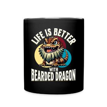 Bartagame Bartagamen Bearded Dragon - Full Colour Mug - black - Front