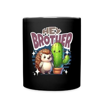 Cactus hérisson Hey Brother - Mug uni - noir - Devant