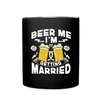 Enterrement de vie de garçon marié - Mug uni - noir - Devant