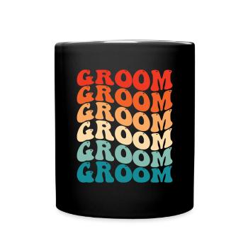 Enterrement de vie de garçon marié - Mug uni - noir - Devant