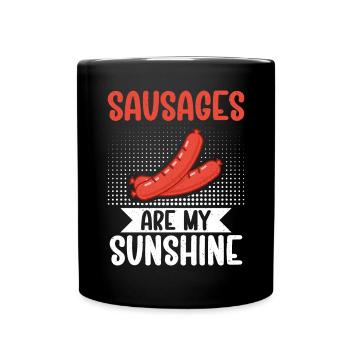 Sausage Lover - Full Colour Mug - black - Front