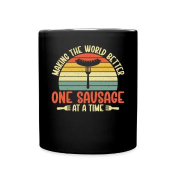 Sausage Lover - Full Colour Mug - black - Front