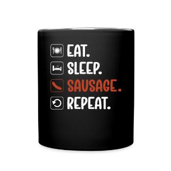 Sausage Lover - Full Colour Mug - black - Front