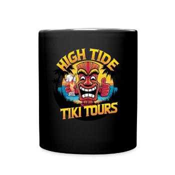 Tiki Kultur Maori Maske für einen Tkik Fans - Tasse einfarbig - Schwarz - Vorne