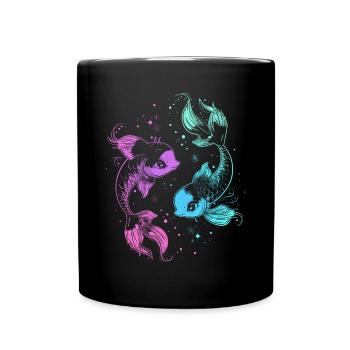 Pisces Zodiac Sign Pisces Astrology Symbol - Full Colour Mug - black - Front