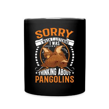 Pangolin Gift Pangolin - Full Colour Mug - black - Front