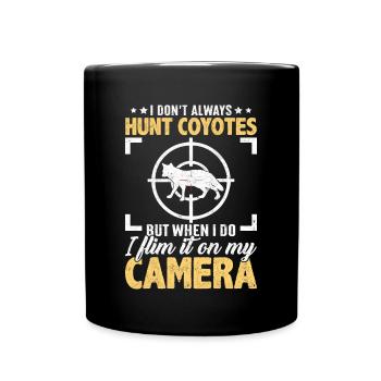 Chasse au coyote Chasseur de coyote Yote - Mug uni - noir - Devant