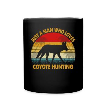 Coyote Hunter Yote - Full Colour Mug - black - Front