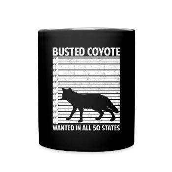 Kojotenjagd Kojotenjäger Yote - Tasse einfarbig - Schwarz - Vorne