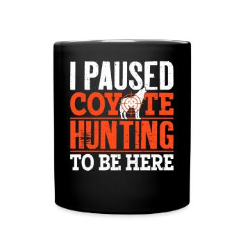 Coyote Hunter Yote - Full Colour Mug - black - Front