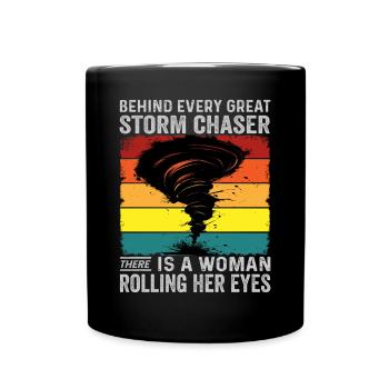 Chasseur de tornades Femme Rolling Eyes Hurricane - Mug uni - noir - Devant