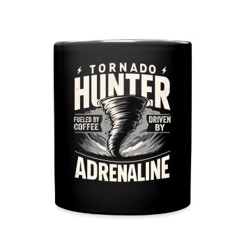 Hurricane Hunting Tornado Chasing Weatherman - Full Colour Mug - black - Front