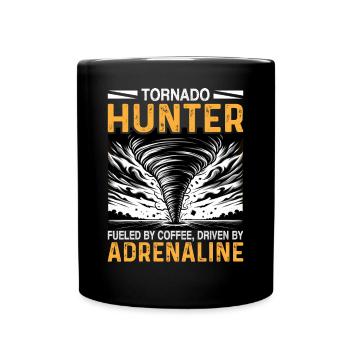 Sturmjagd-Wetterliebhaber Tornado-Jagd-Outfit - Tasse einfarbig - Schwarz - Vorne