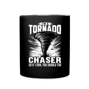 Tenue de chasseur de tempête de chasseur de tornade météorologique - Mug uni - noir - Devant