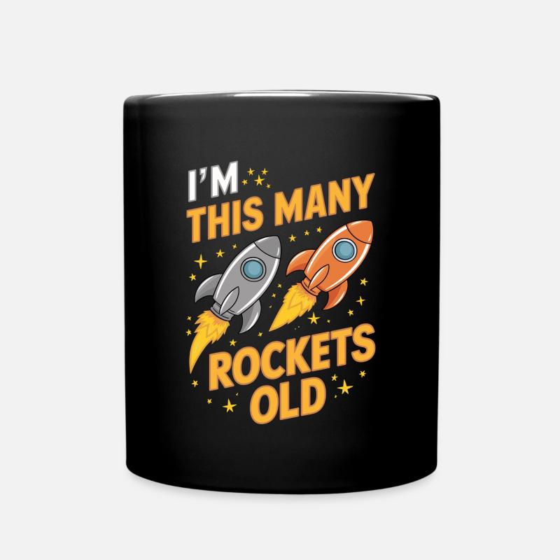 J’ai deux fusées - Enfants de 2 ans, - Mug uni - noir