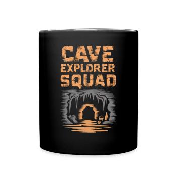 Cave Explorer Squad Adventure - Full Colour Mug - black - Front