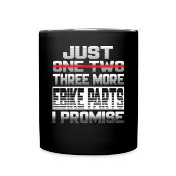 Just One More Ebike Parts I Promise Ebike - Full Colour Mug - black - Front