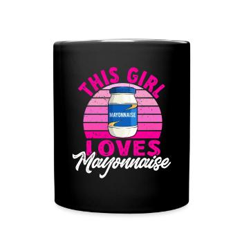 Mayonnaise - Full Colour Mug - black - Front