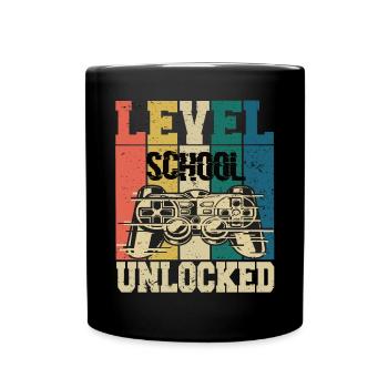 Level School Unlocked School Gaming Preschool - Full Colour Mug - black - Front