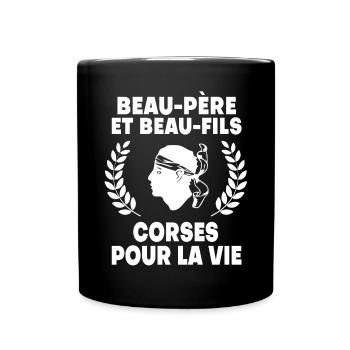 Corsican father-in-law and son-in-law Father's Day - Full Colour Mug - black - Front
