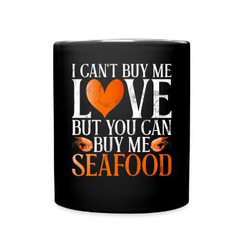 Seafood Lover Gift - Tasse einfarbig - Schwarz - Vorne