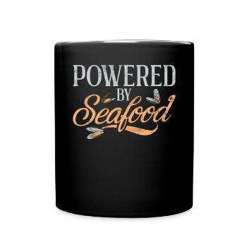 Seafood Lover Gift - Full Colour Mug - black - Front