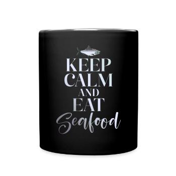 Seafood Lover Gift - Tasse einfarbig - Schwarz - Vorne