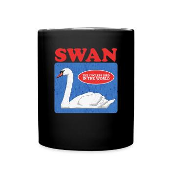 Schwan Schwanenliebhaber Schwäne Geschenk - Tasse einfarbig - Schwarz - Vorne