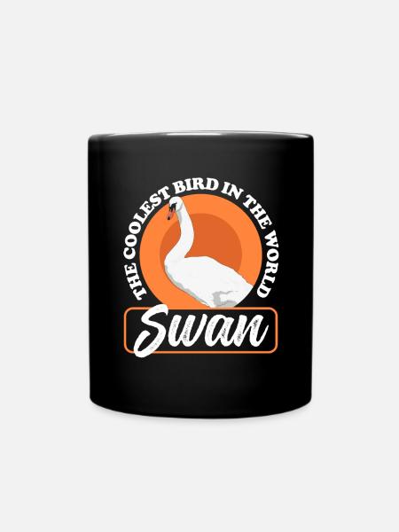 Cygnes Cygnes Cadeau d’amant de cygne - Mug uni - noir
