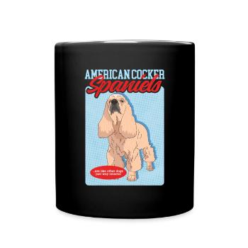 Cadeau de chien American Cocker Spaniel - Mug uni - noir - Devant
