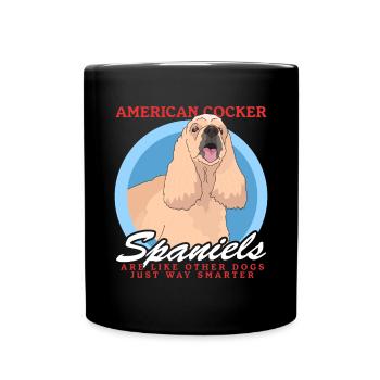 Cadeau Cocker Spaniel Américain - Mug uni - noir - Devant