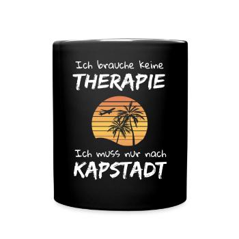 Kapstadt Südafrika Cape Town Urlaub Idee - Tasse einfarbig - Schwarz - Vorne