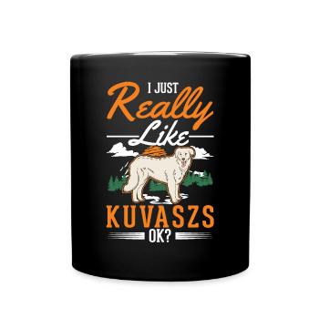 J’aime un Kuvasz simple - Mug uni - noir - Devant