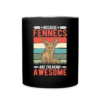 Parce que les Fennecs sont vraiment géniaux Fennek - Mug uni - noir - Devant