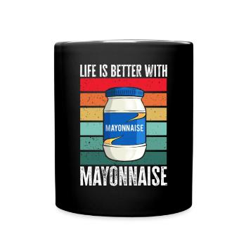 Mayonnaise - Full Colour Mug - black - Front
