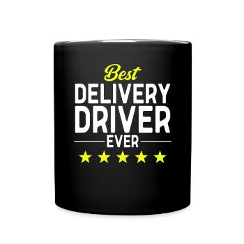 Lieferant Paket Lieferung - Tasse einfarbig - Schwarz - Vorne