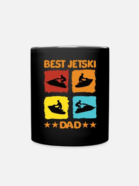 Best Jetski Dad - Tasse einfarbig - Schwarz