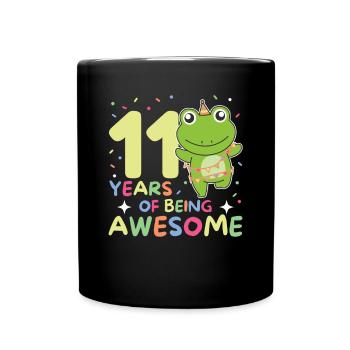 Grenouille pour les enfants de 11 ans - Mug uni - noir - Devant