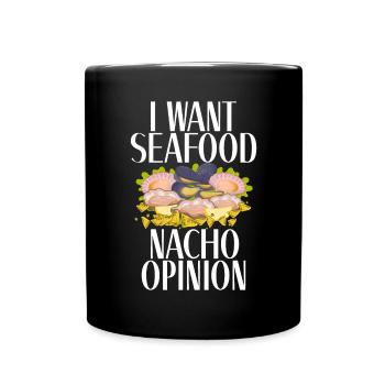 Seafood Lover Gift - Full Colour Mug - black - Front