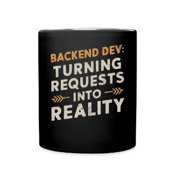 Programmeur logiciel de programmation backend - Mug uni - noir - Devant