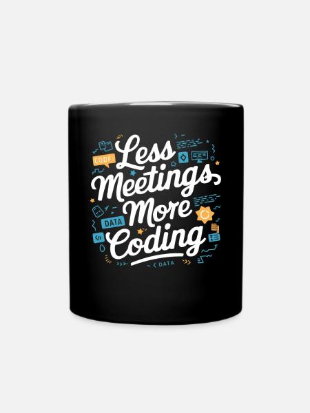 Backend-Entwickler Programmierung Softwareprogrammierer - Tasse einfarbig - Schwarz