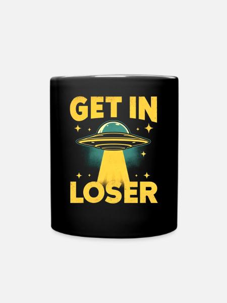 Entrez dans un perdant - Funny Alien Ufo - Mug uni - noir