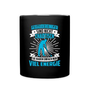 Le nettoyant pour bâtiment n’est pas un nettoyant chaotique pour vitres - Mug uni - noir - Devant
