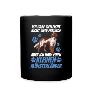 Le petit Münsterlander est mon ami - Mug uni - noir - Devant