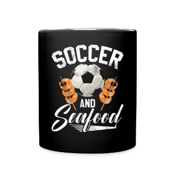 Seafood Lover Gift - Tasse einfarbig - Schwarz - Vorne